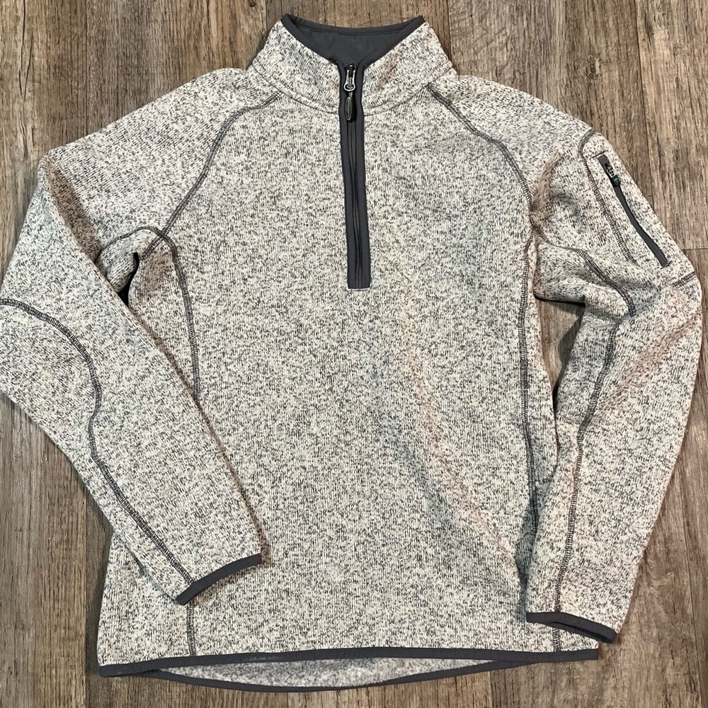 Arborwear Staghorn Jacket Womens M Fleece 1/4 Zip Outdoor Hiking Workwear Gray
